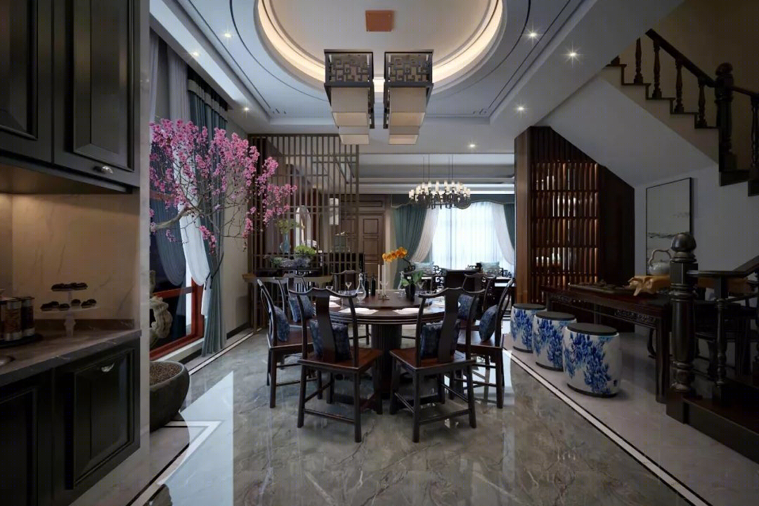 东方韵味别墅设计,简约清新诠释中式美学-17
