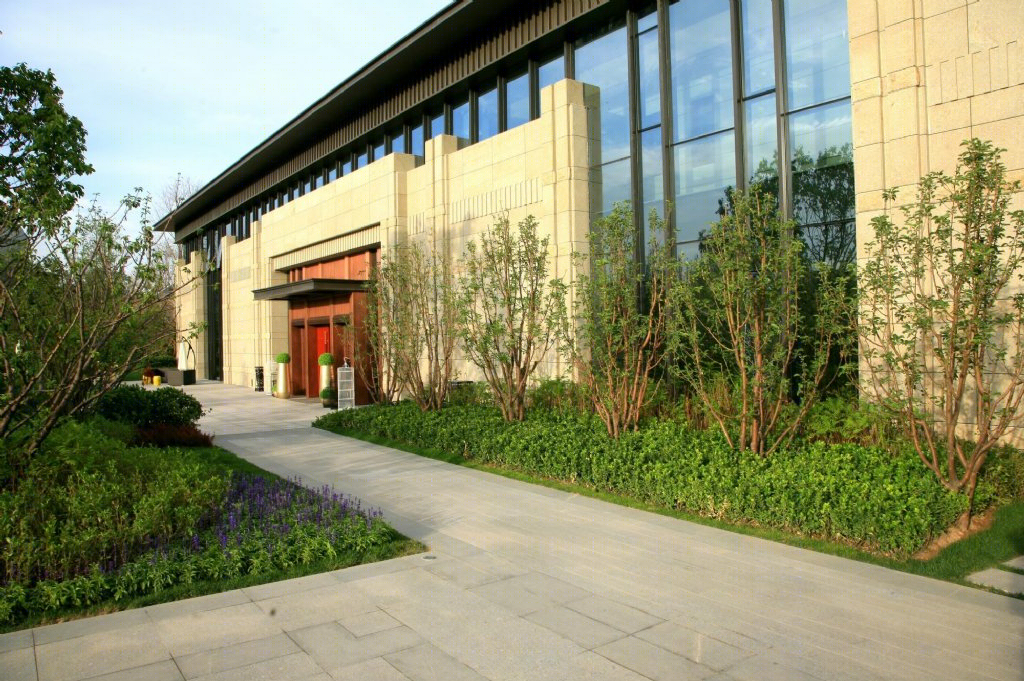 包头富力城展示区新中式景观设计-11