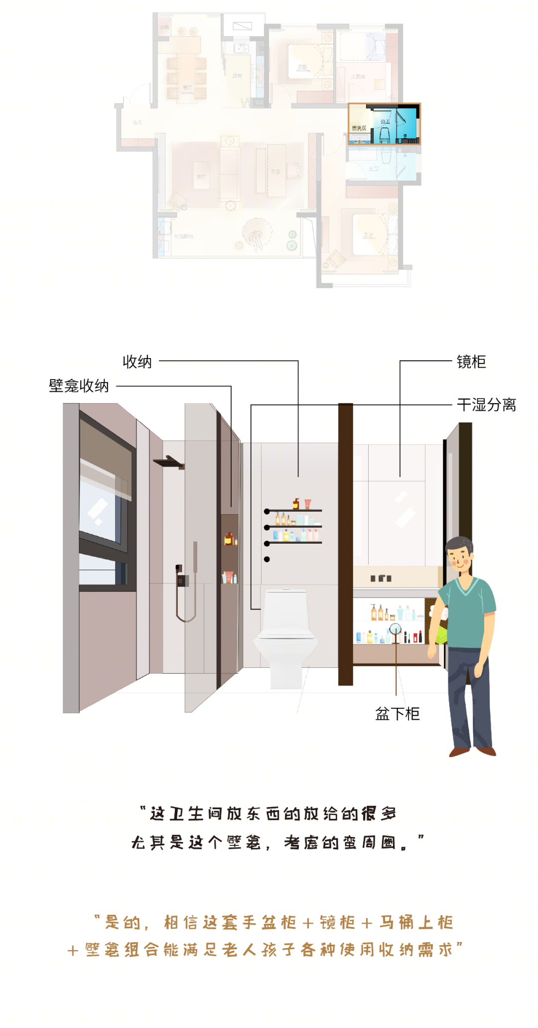 荣盛 138 户型——50㎡大横厅，百变生活设计-8