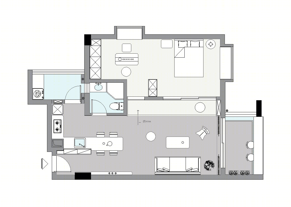 80m2 原木禅意居住空间丨中国广州丨H·BK Space Design-30