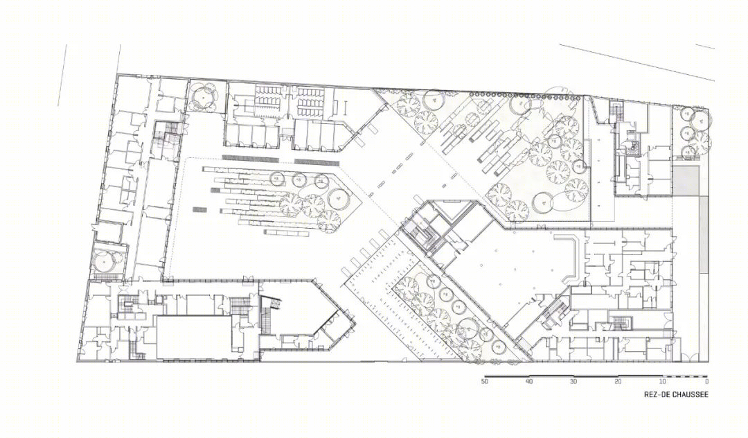 飘动绸带 | 法国中学建筑的室内外一体化设计-30