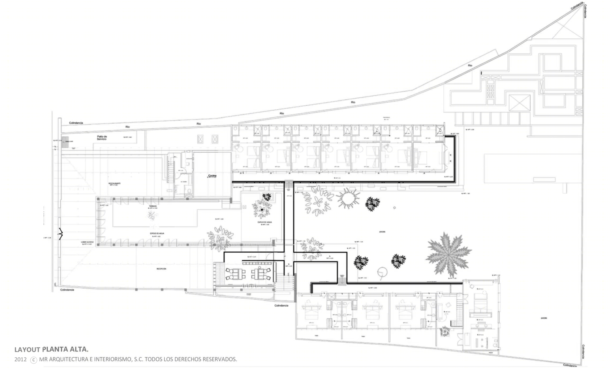 墨西哥B”O旅馆丨Muro Rojo Arquitectura-41