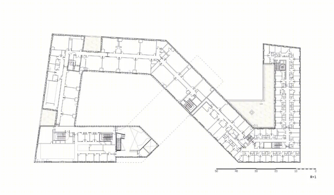 飘动绸带 | 法国中学建筑的室内外一体化设计-31