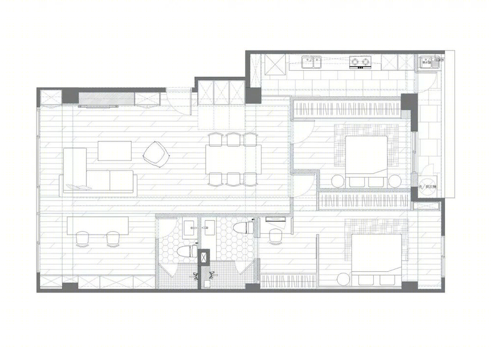 台北信义区 42 年旧屋翻新，极简风格融入温暖家居-22