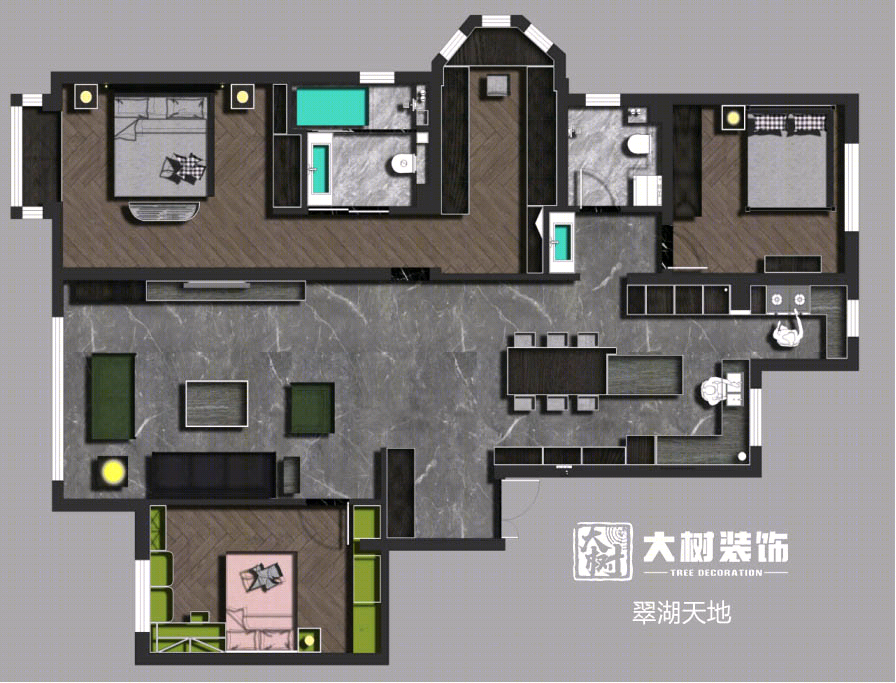 翠湖天地台式风格美家,温馨舒适个性利落-7