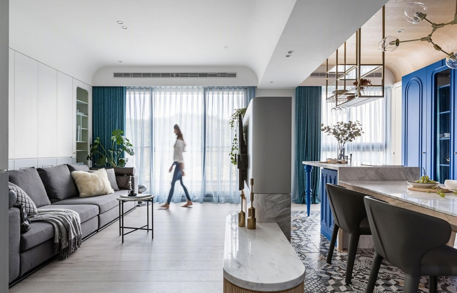 沁蓝晴山——异国风情的浪漫空间设计-22