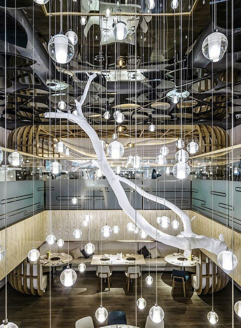 东莞雲熹时尚概念餐厅——自然与都市的共生空间-12