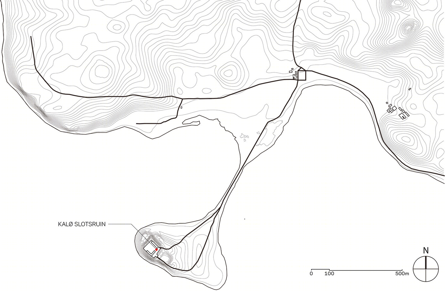 丹麦 Kalø塔中世纪遗迹新生的游客入口-23