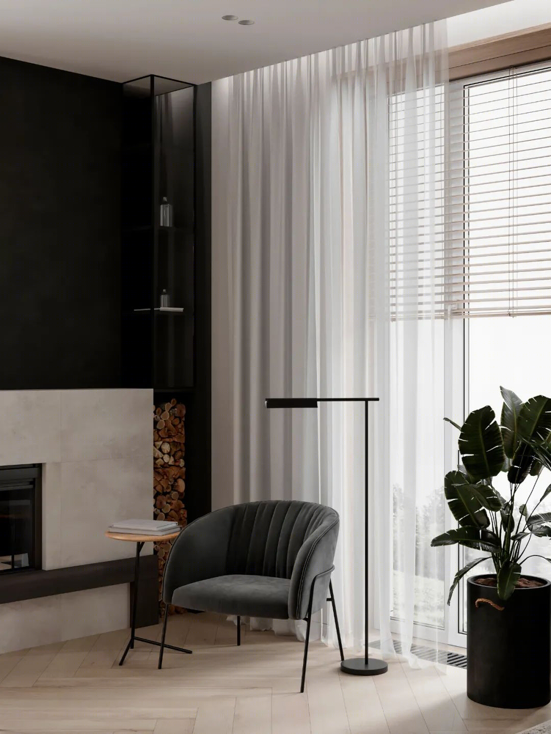 75㎡极简原木居丨Tomkin Design-15