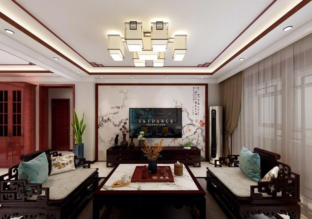 
简约中式风格样板间设计方案 -5