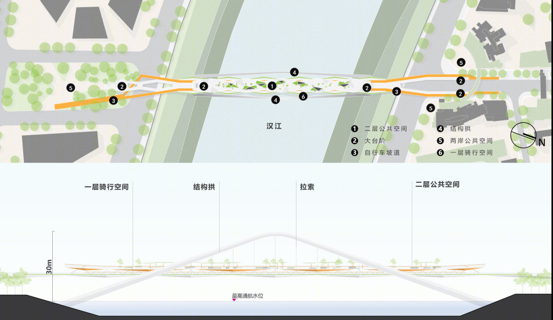 武汉江汉九桥及多福路慢行桥概念性方案设计征集项目丨中国武汉丨奥雅纳工程咨询（上海）有限公司-66