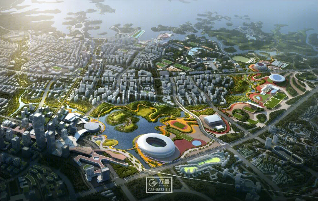 汇流公园 · 水城融合的生态景观设计丨中国成都丨万盖美式建筑-14