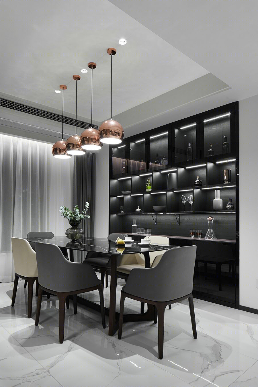 暗黑绅士的精致空间 | 考究细节与艺术氛围的完美融合-28