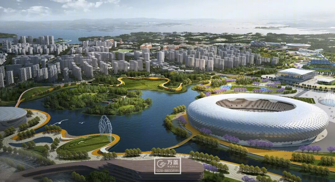 汇流公园 · 水城融合的生态景观设计丨中国成都丨万盖美式建筑-23