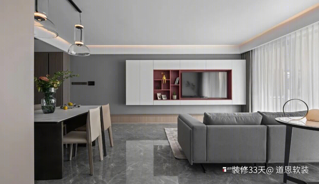 127 平现代简约三室改造丨中国无锡丨道恩软装（无锡）-11
