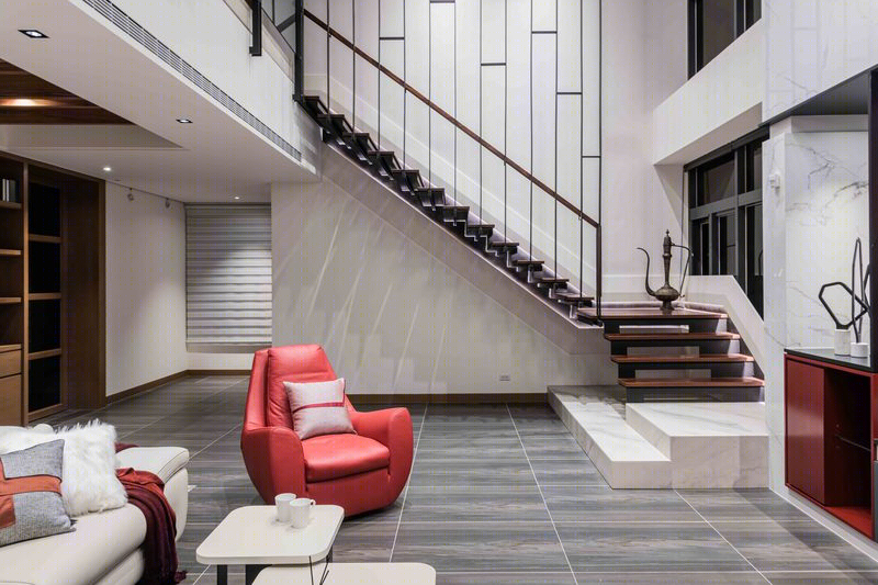 开放式空间流动设计，纯线条比例打造互动生活-2