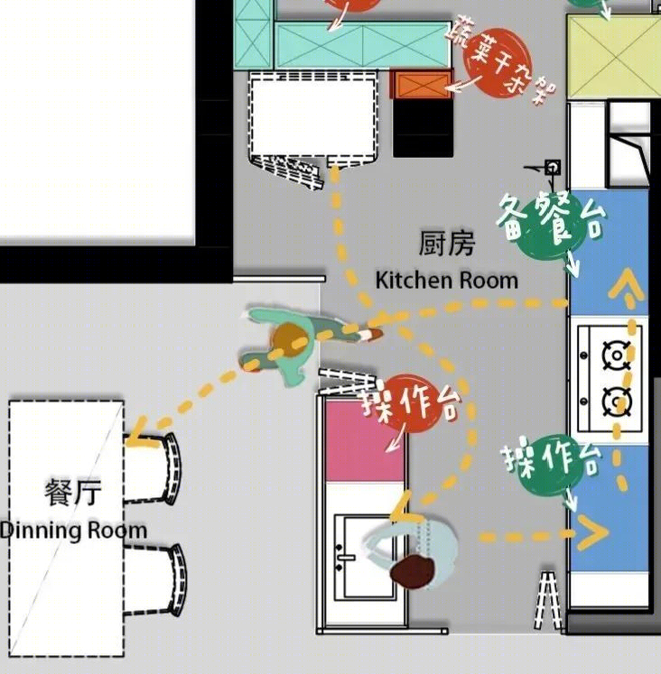 成都 110㎡三居室翻新，雾绿波纹板打造清爽收纳空间-24