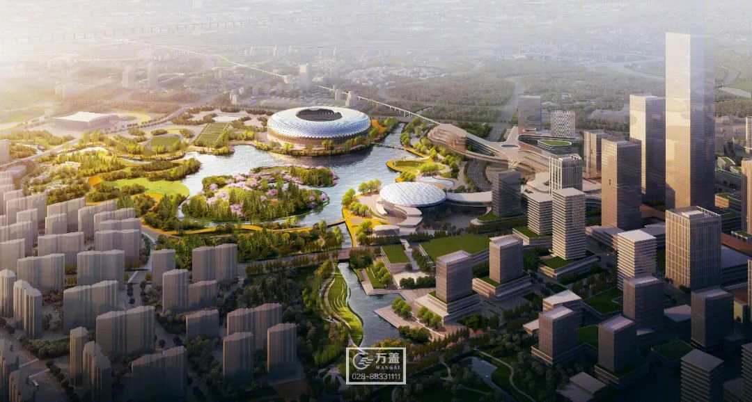 汇流公园 · 水城融合的生态景观设计丨中国成都丨万盖美式建筑-26