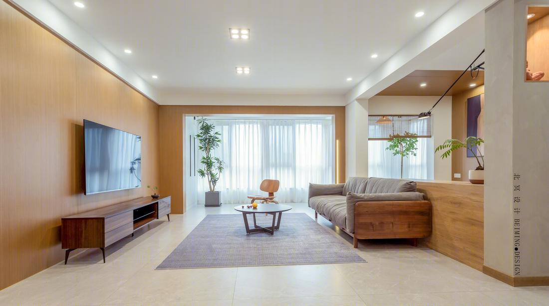 130M² 极简治愈日式平层设计-5