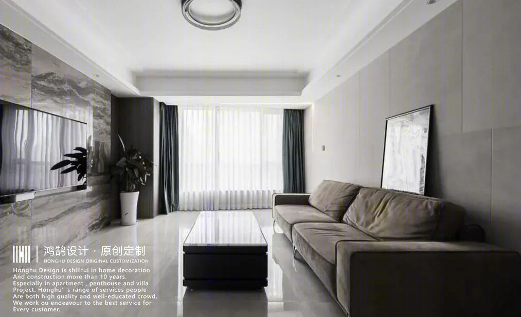 现代轻奢新婚房丨中国徐州丨鸿鹄设计-25