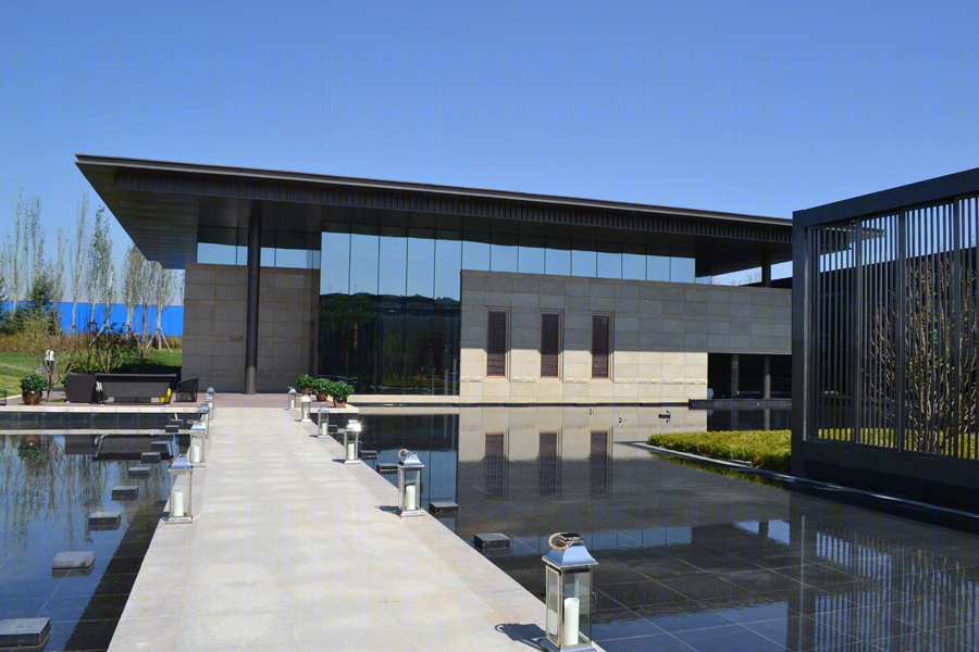 包头富力城展示区新中式景观设计-14