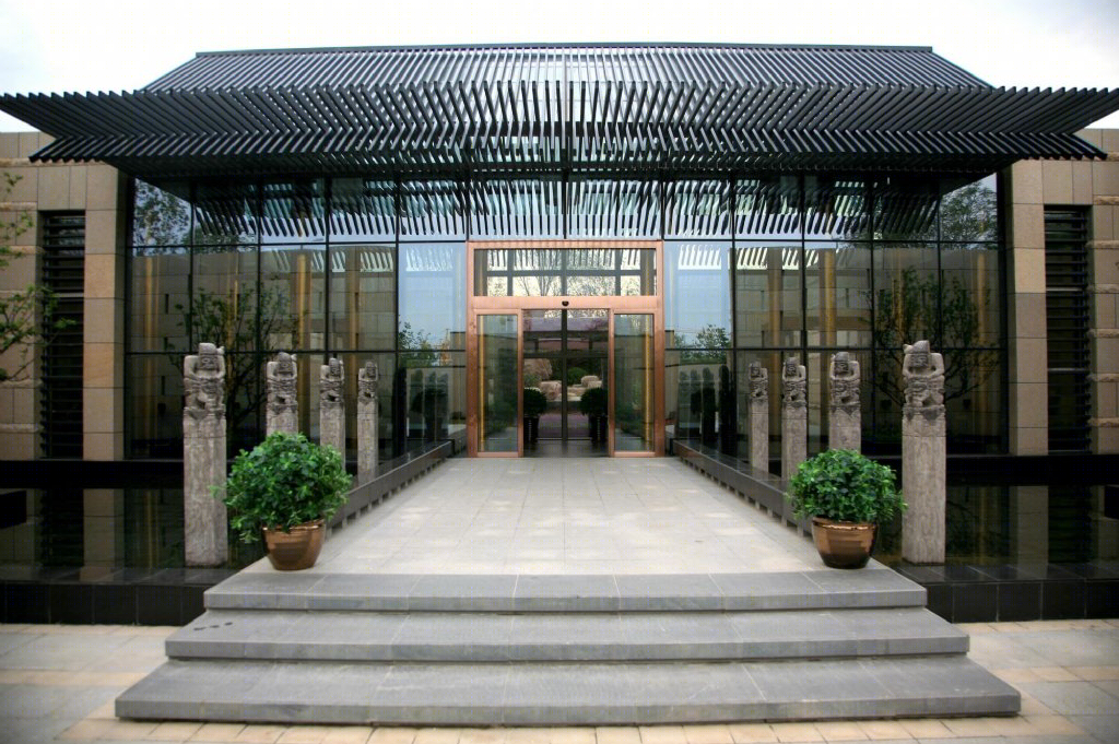 包头富力城展示区新中式景观设计-15