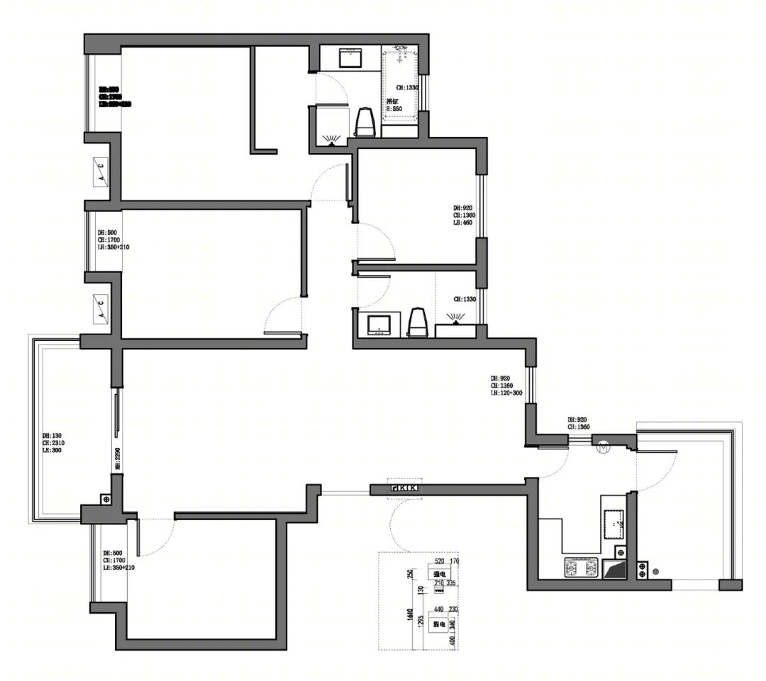 云尖设计 | 联投驿园 137m²现代婚房，精装房改造的典范-35