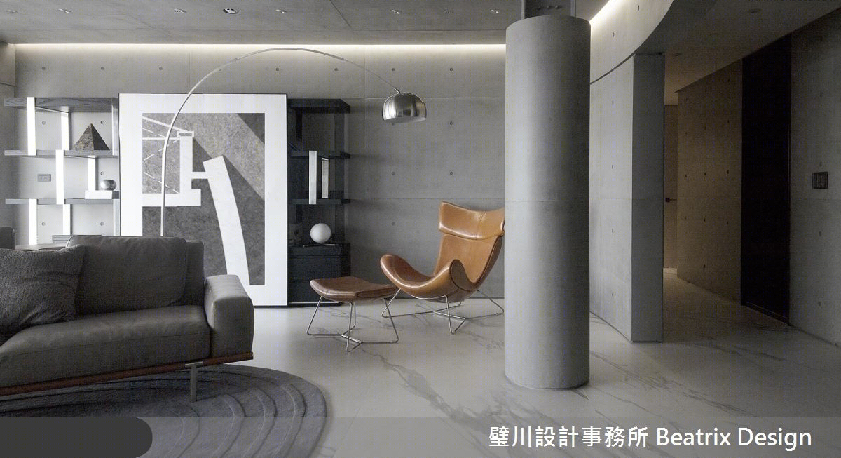 致敬安藤忠雄,80 坪现代宅展现清水模魅力-8