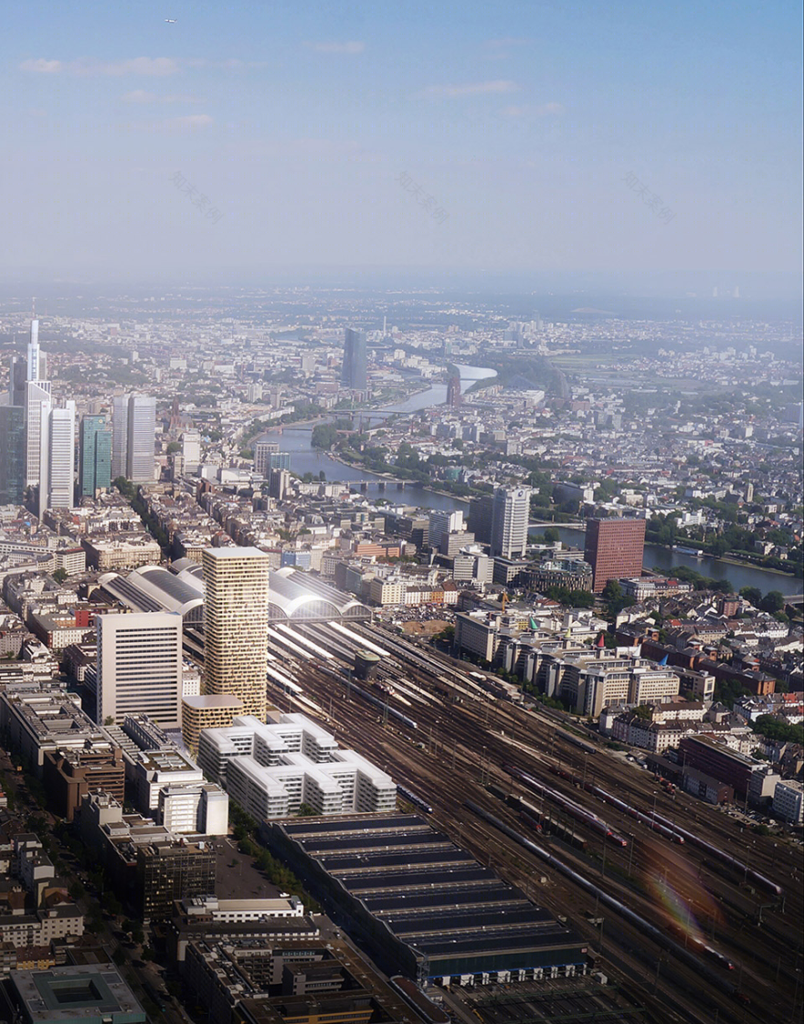 德国法兰克福市中心住宅塔楼-10