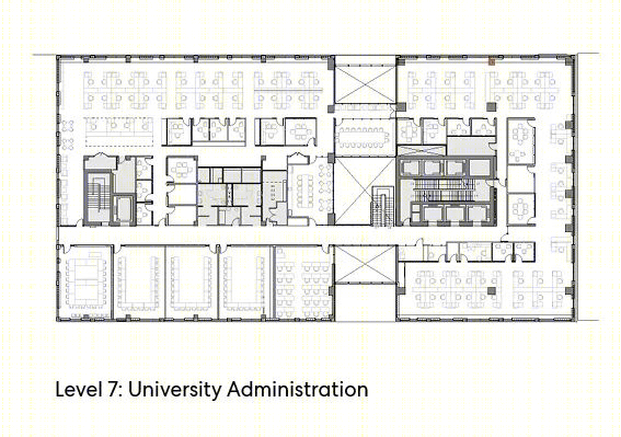 瑞尔森大学综合办公大楼 | 垂直校园的活力橙带-51