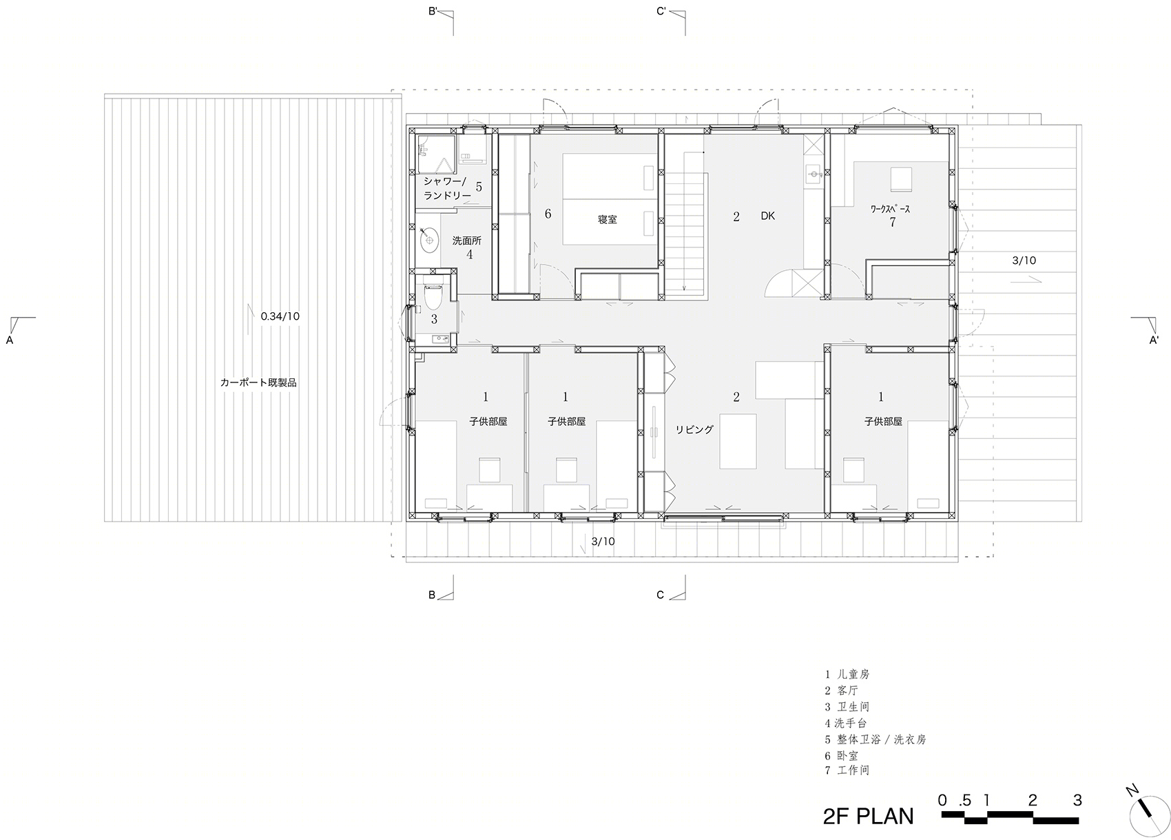 鱼沼住宅丨日本新潟丨堤由匡建筑设计工作室-101