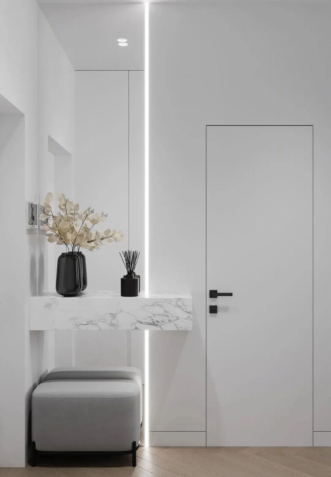 莫斯科 55㎡极简公寓丨俄罗斯莫斯科丨Dzerassa Design-10