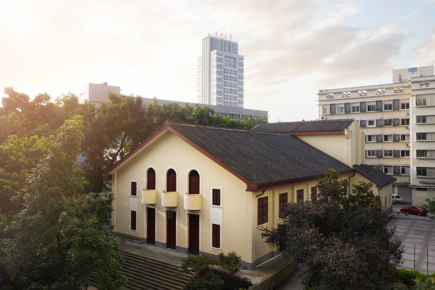 重庆中央大学“七七抗战”礼堂旧址翻新-11