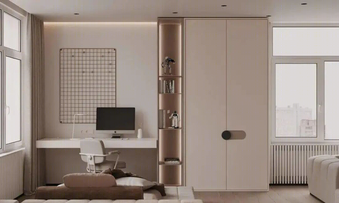 极简中性色家居设计-29