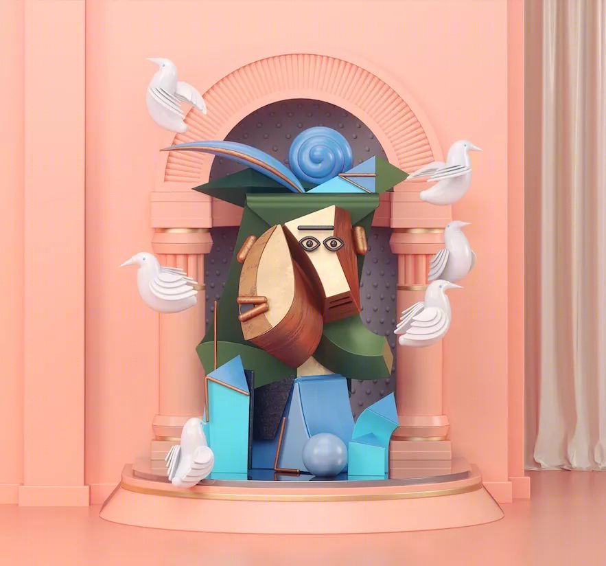 梦幻色彩的 3D 艺术盛宴-129