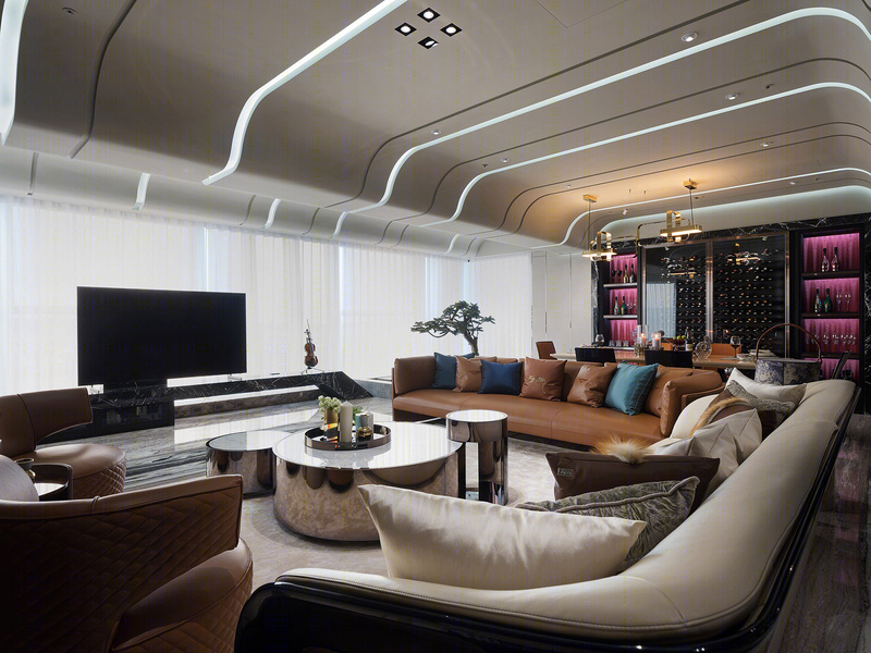 融合东西方元素的奢华内敛之家-2