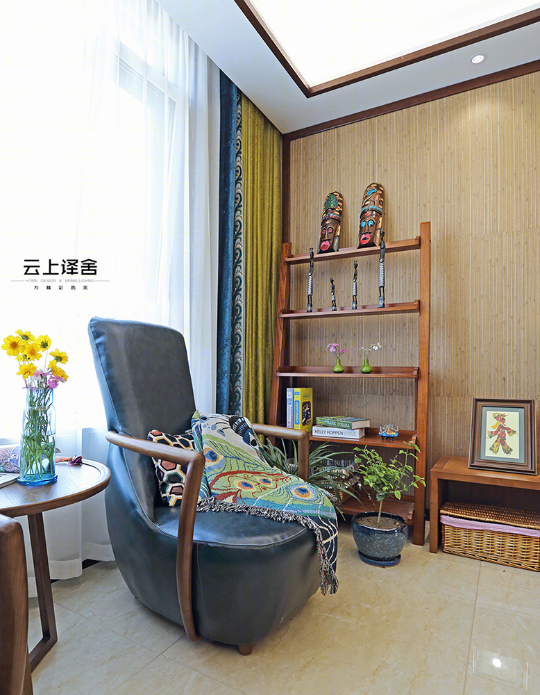淄博曦园 185㎡东南亚风家居,简约现代与原始自然的完美融合-26