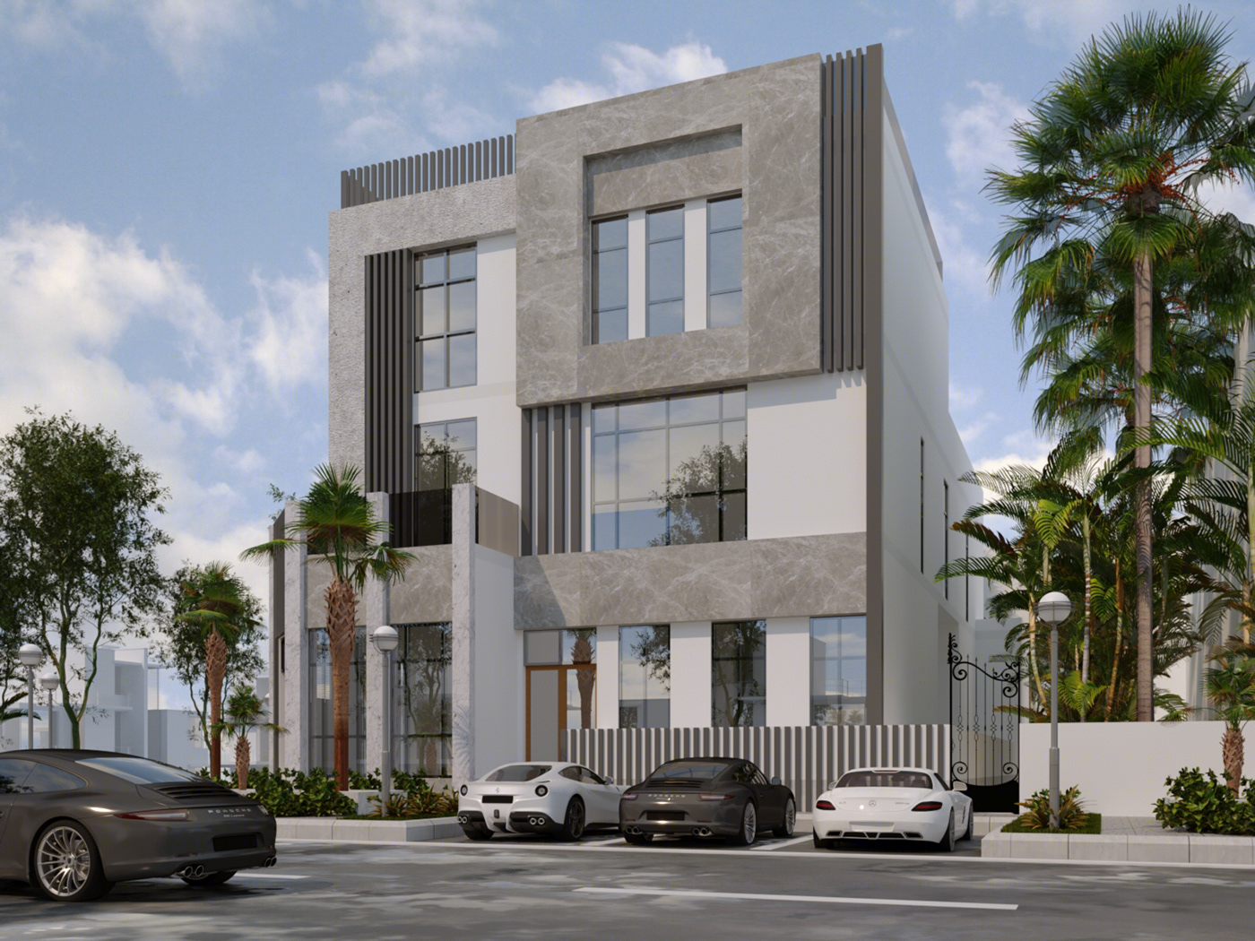 Anastasiya Gushchina丨别墅建筑丨MODERN EXTERIOR VILLA . NEW-7