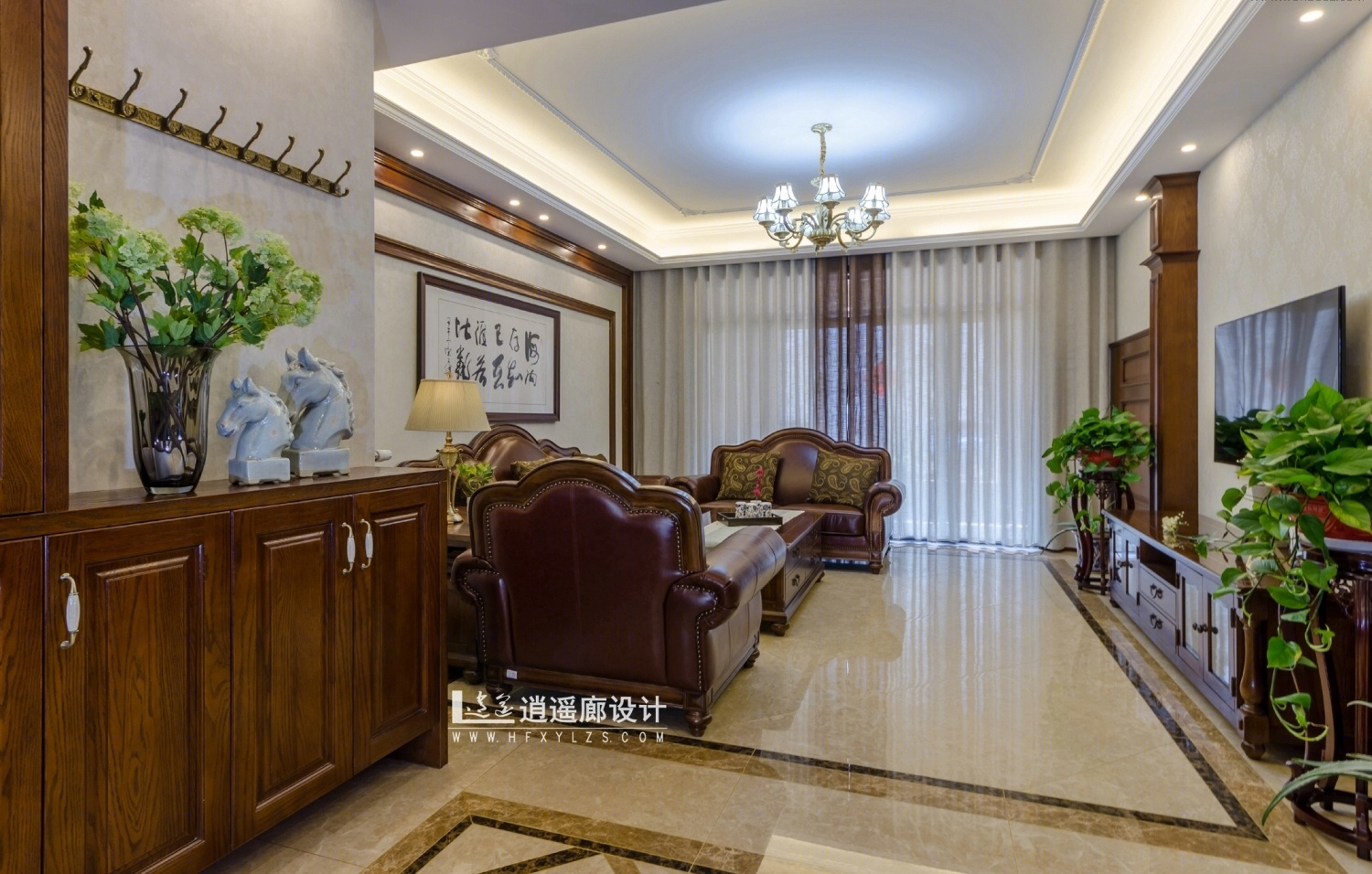 合肥绿地乔治庄园 187 平美式设计 | 一笑·堂的岁月沉淀-17