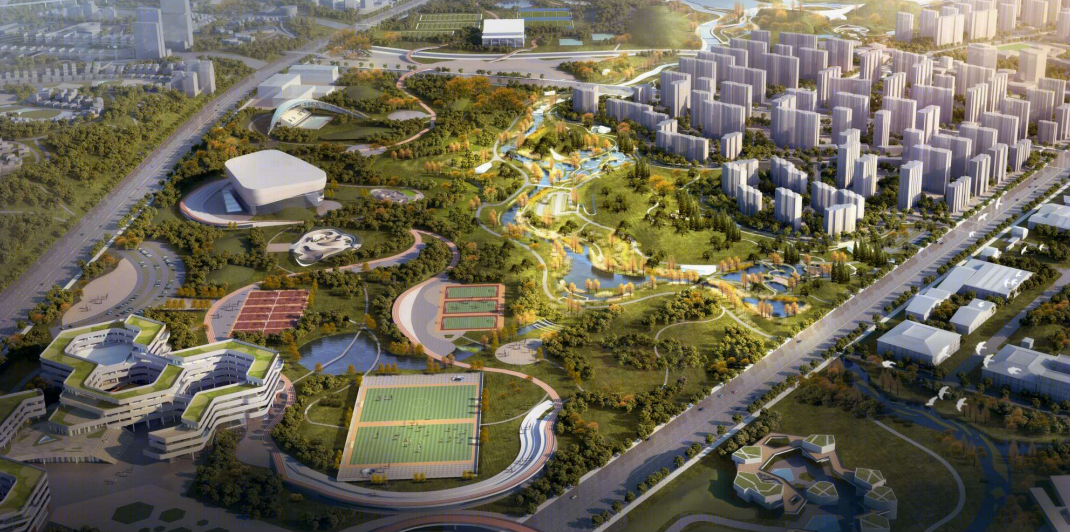 汇流公园 · 水城融合的生态景观设计丨中国成都丨万盖美式建筑-28