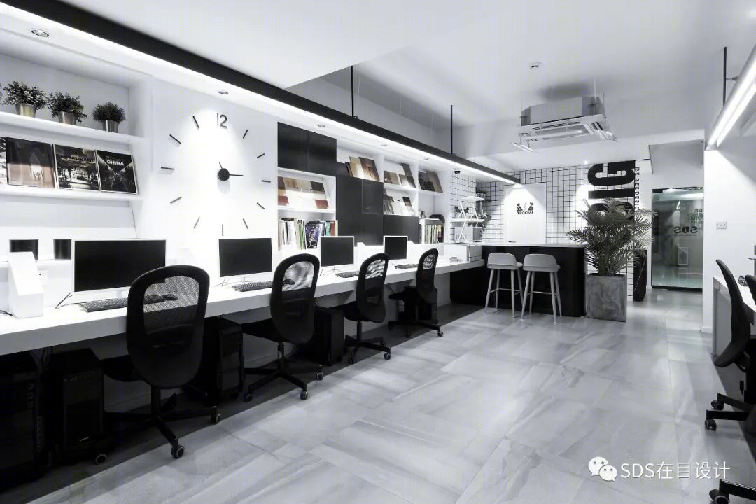 极简黑白,打造灵动创意办公空间-24