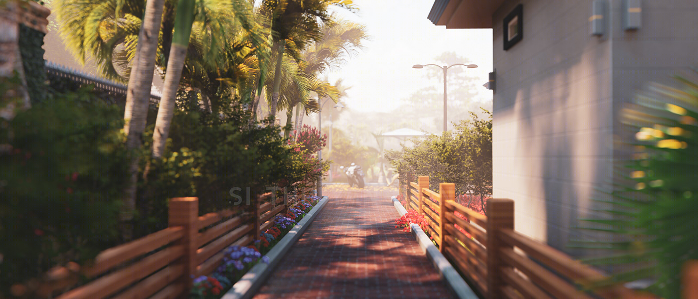 Anastasiya Gushchina丨庭院丨Architecture Animation Project with Rangoon-0