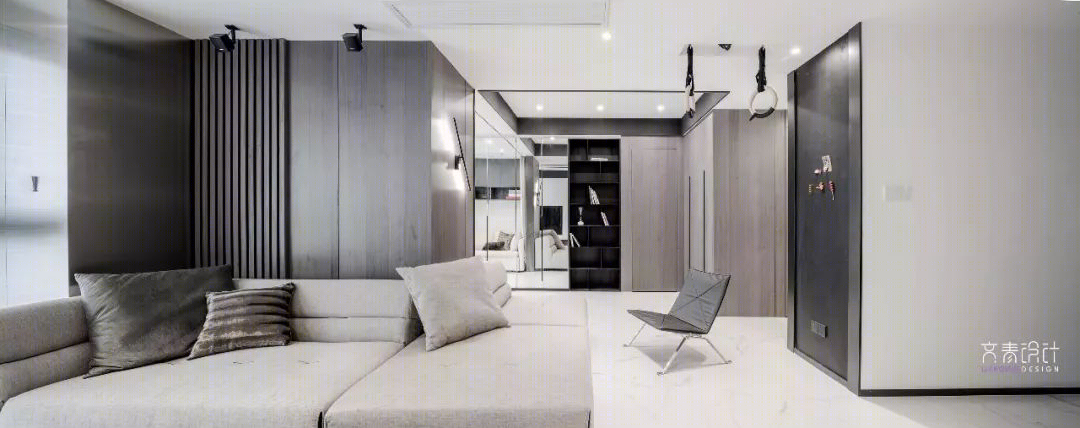 《平行线》杭州 89m²现代简约家居,功能与美感的完美融合-16