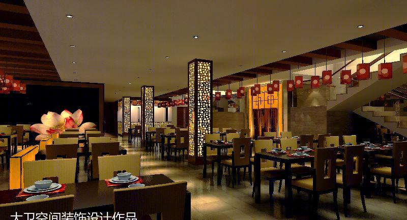 成都板栗养生鸡店——古韵金箔，精品酒店氛围的餐饮空间-2