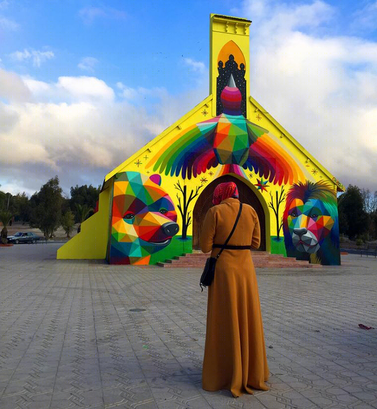 废弃教堂的彩色梦幻 · 摩洛哥 Youssoufia 教堂改造-12
