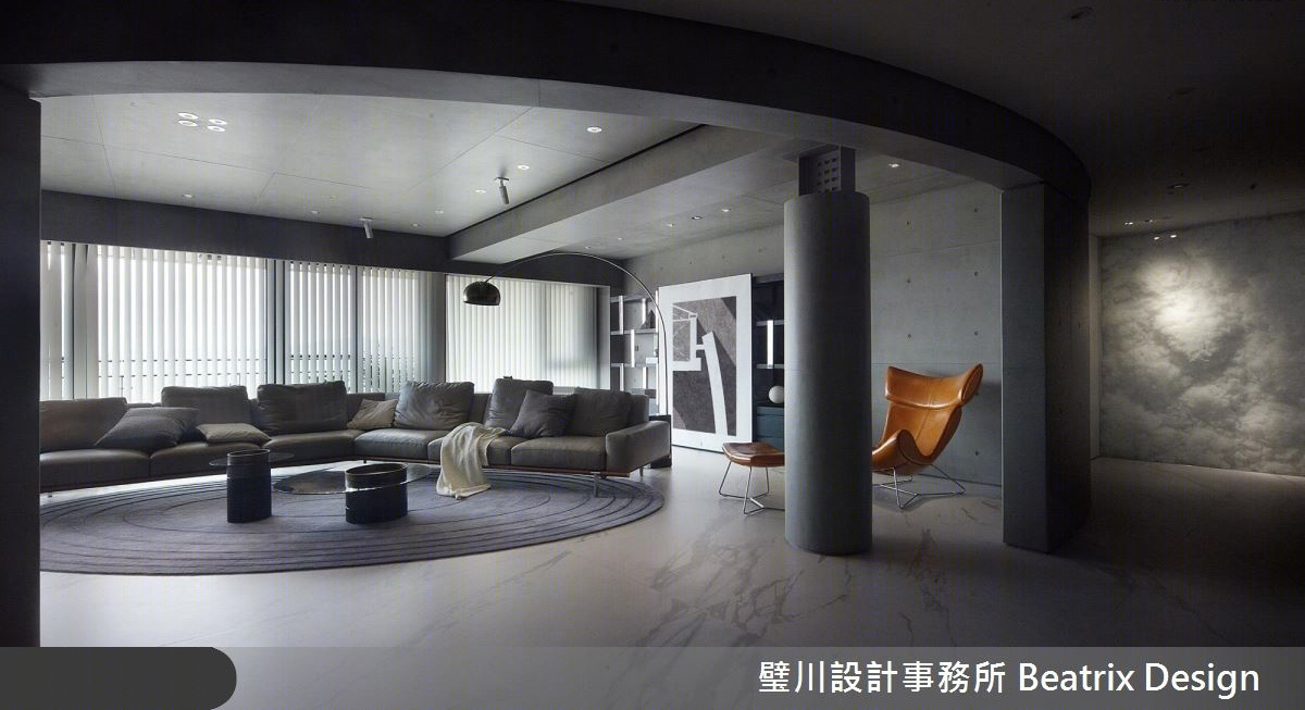 致敬安藤忠雄,80 坪现代宅展现清水模魅力-11