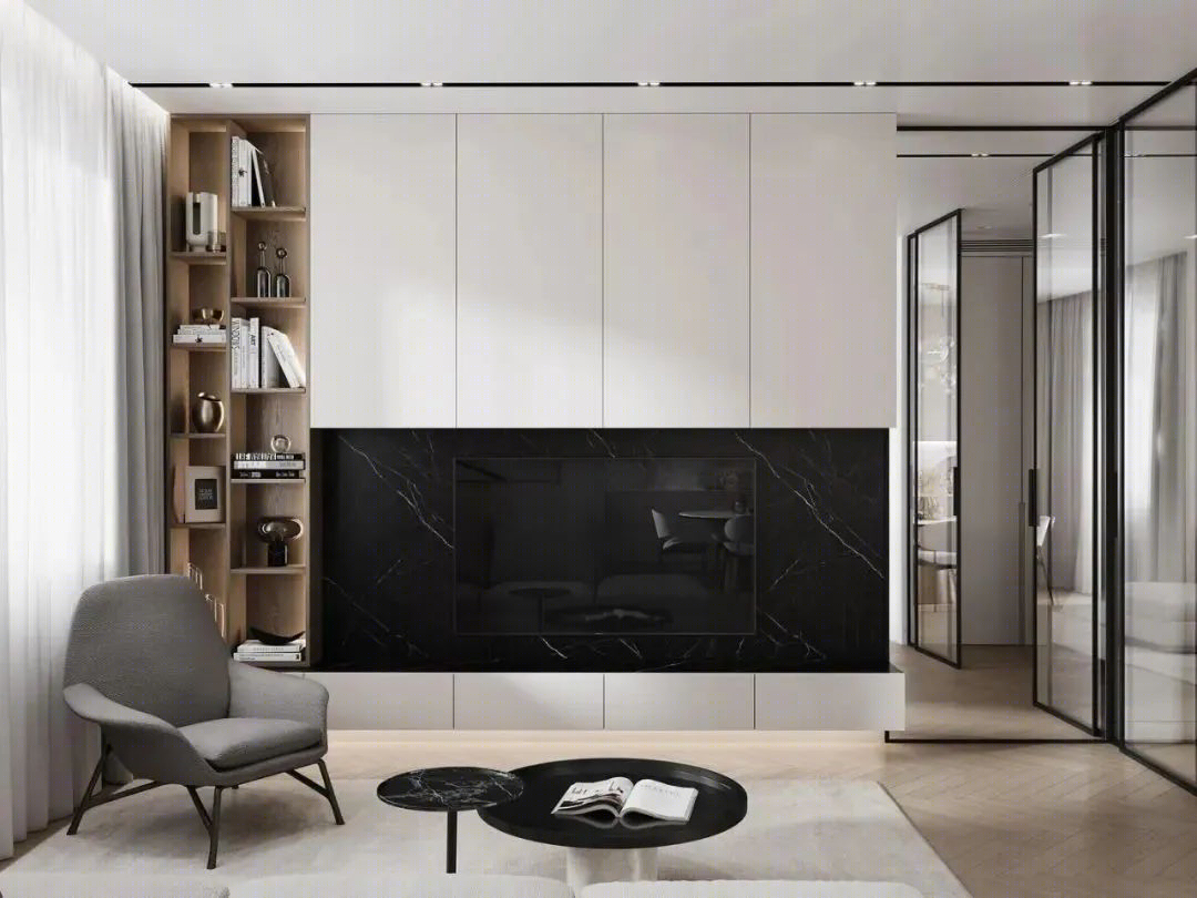 莫斯科 55㎡极简公寓丨俄罗斯莫斯科丨Dzerassa Design-13