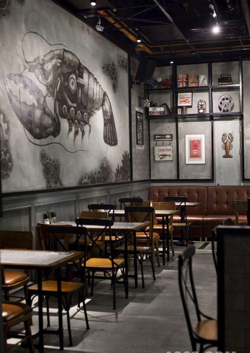 海岸城酷炫工业风龙虾餐厅(小龙女)-12