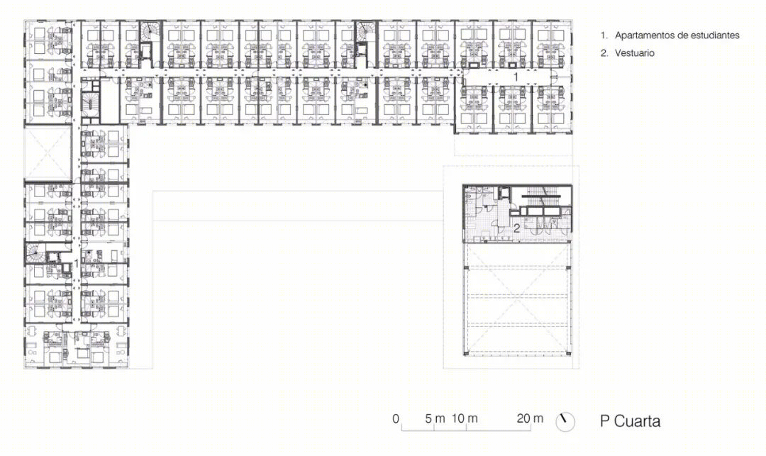 ESMA 学生公寓设计丨美国丨Mateo Arquitectura-43