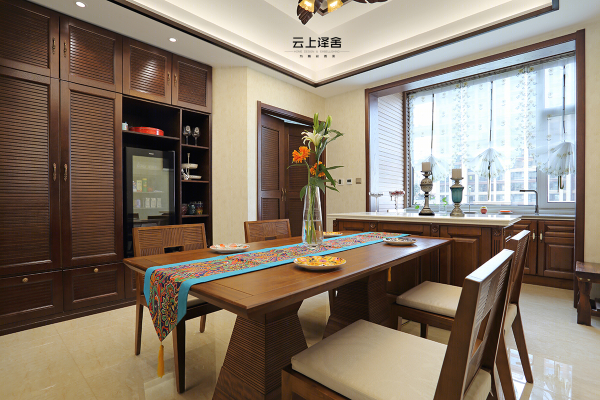淄博曦园 185㎡东南亚风家居,简约现代与原始自然的完美融合-32